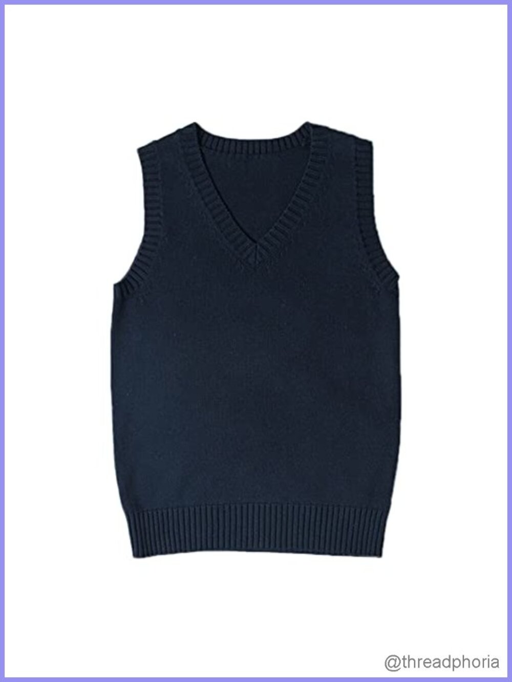 Classic Sleeveless V-Neck Knit Sweater Vest Pullover